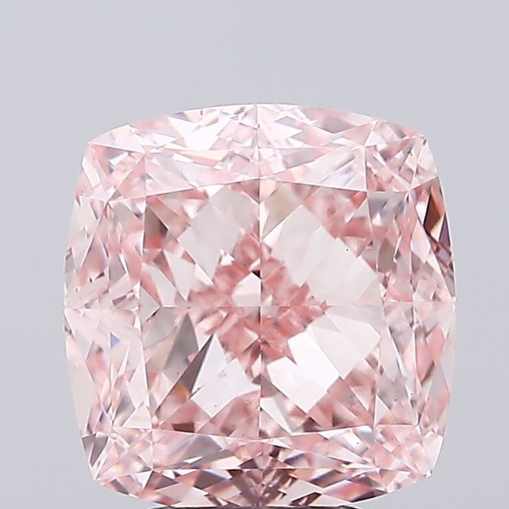 Loose Diamond - CUSHION MODIFIED 5.02ct Fancy Vivid Pink VS1: Loose Diamond - CUSHION MODIFIED 5.02ct Fancy Vivid Pink VS1 Source: This is a real non-mined Diamond that has been grown in a lab Shape: CUSHION MODIFIED Carats: 5.02 Color: Fancy Vivid Pink Certific