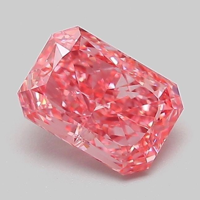Loose Diamond - RADIANT 1.02ct Fancy Vivid Pink VVS2: Loose Diamond - RADIANT 1.02ct Fancy Vivid Pink VVS2 Source: This is a real non-mined Diamond that has been grown in a lab Shape: RADIANT Carats: 1.02 Color: Fancy Vivid Pink Certification: IGI Video: