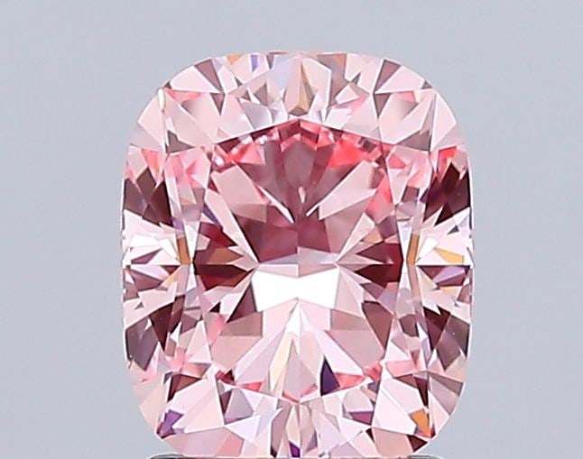 Loose Diamond - CUSHION BRILLIANT 2.01ct Fancy Vivid Pink VS1: Loose Diamond - CUSHION BRILLIANT 2.01ct Fancy Vivid Pink VS1 Source: This is a real non-mined Diamond that has been grown in a lab Shape: CUSHION BRILLIANT Carats: 2.01 Color: Fancy Vivid Pink Certif