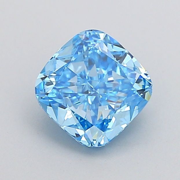 Loose Diamond - CUSHION MODIFIED 1.0ct Fancy Vivid Blue VVS2: Loose Diamond - CUSHION MODIFIED 1.0ct Fancy Vivid Blue VVS2 Source: This is a real non-mined Diamond that has been grown in a lab Shape: CUSHION MODIFIED Carats: 1.0 Color: Fancy Vivid Blue Certifica