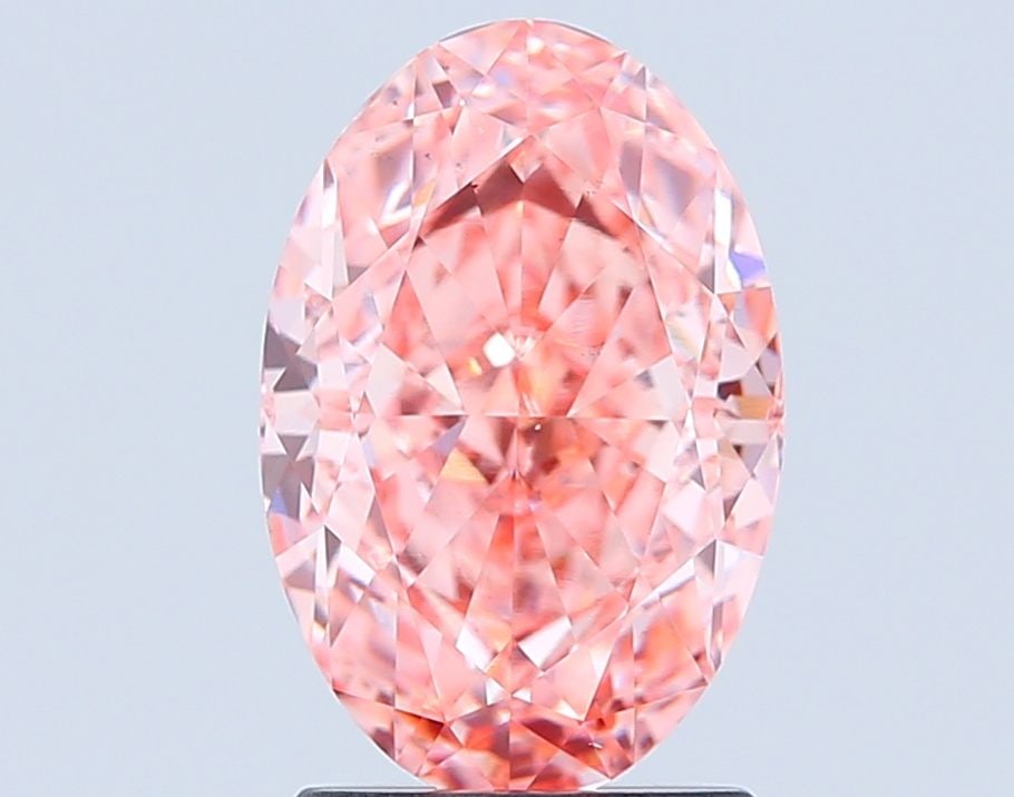 Loose Diamond - OVAL 2.24ct Fancy Vivid Pink VS2: Loose Diamond - OVAL 2.24ct Fancy Vivid Pink VS2 Source: This is a real non-mined Diamond that has been grown in a lab Shape: OVAL Carats: 2.24 Color: Fancy Vivid Pink Certification: IGI Video: