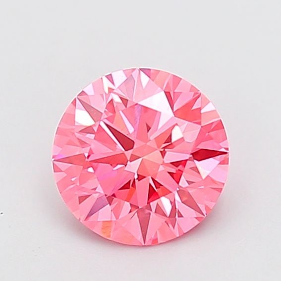 Ideal Loose Diamond - ROUND 1.54ct Fancy Vivid Pink VVS2: Ideal Loose Diamond - ROUND 1.54ct Fancy Vivid Pink VVS2 Source: This is a real non-mined Diamond that has been grown in a lab Shape: ROUND Carats: 1.54 Color: Fancy Vivid Pink Certification: IGI Vide