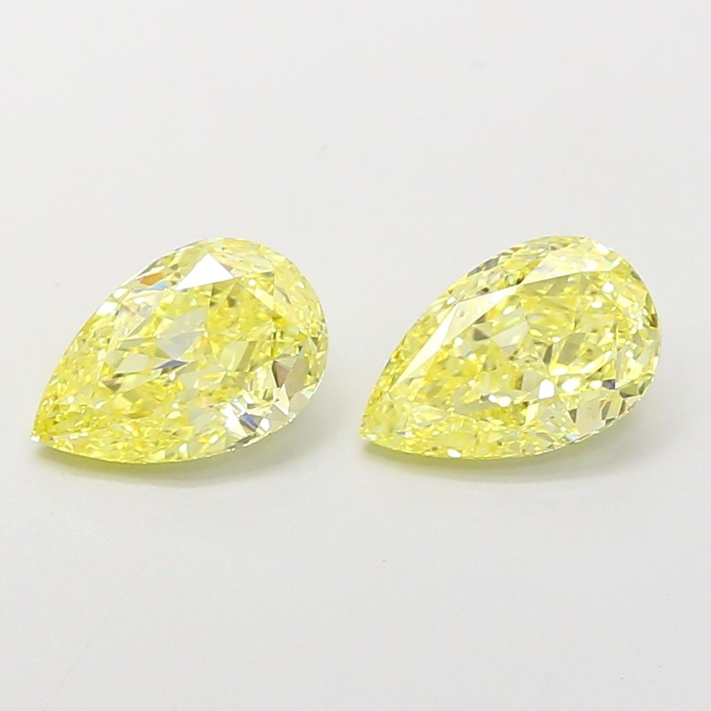 Loose Diamond - PEAR 1.52ct Fancy Intense Yellow VVS2: Loose Diamond - PEAR 1.52ct Fancy Intense Yellow VVS2 Source: This is a real non-mined Diamond that has been grown in a lab Shape: PEAR Carats: 1.52 Color: Fancy Intense Yellow Certification: IGI Vide