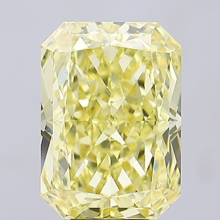 Loose Diamond - RADIANT 10.09ct Fancy Intense Yellow VVS2: Loose Diamond - RADIANT 10.09ct Fancy Intense Yellow VVS2 Source: This is a real non-mined Diamond that has been grown in a lab Shape: RADIANT Carats: 10.09 Color: Fancy Intense Yellow Certification: 