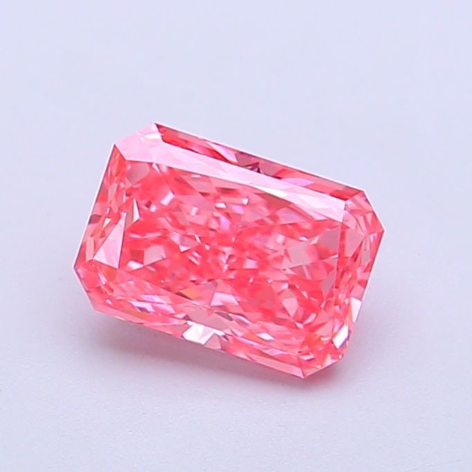 Loose Diamond - RADIANT 1.02ct Fancy Vivid Pink VVS2: Loose Diamond - RADIANT 1.02ct Fancy Vivid Pink VVS2 Source: This is a real non-mined Diamond that has been grown in a lab Shape: RADIANT Carats: 1.02 Color: Fancy Vivid Pink Certification: IGI Video: