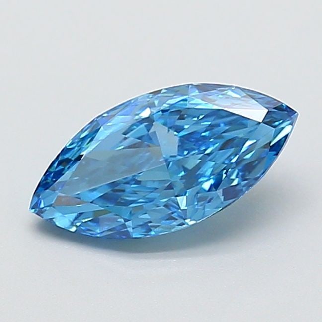 Loose Diamond - MARQUISE 1.26ct Fancy Vivid Blue VVS2: Loose Diamond - MARQUISE 1.26ct Fancy Vivid Blue VVS2 Source: This is a real non-mined Diamond that has been grown in a lab Shape: MARQUISE Carats: 1.26 Color: Fancy Vivid Blue Certification: IGI Vide