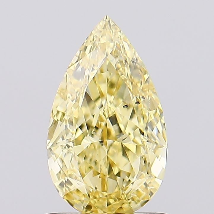 Loose Diamond - PEAR 1.07ct Fancy Intense Yellow VS2: Loose Diamond - PEAR 1.07ct Fancy Intense Yellow VS2 Source: This is a real non-mined Diamond that has been grown in a lab Shape: PEAR Carats: 1.07 Color: Fancy Intense Yellow Certification: IGI Video