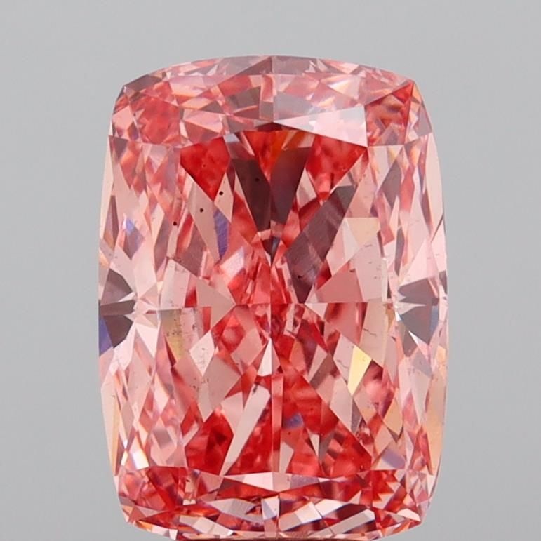 Loose Diamond - CUSHION MODIFIED 5.13ct Fancy Vivid Pink VS2: Loose Diamond - CUSHION MODIFIED 5.13ct Fancy Vivid Pink VS2 Source: This is a real non-mined Diamond that has been grown in a lab Shape: CUSHION MODIFIED Carats: 5.13 Color: Fancy Vivid Pink Certific