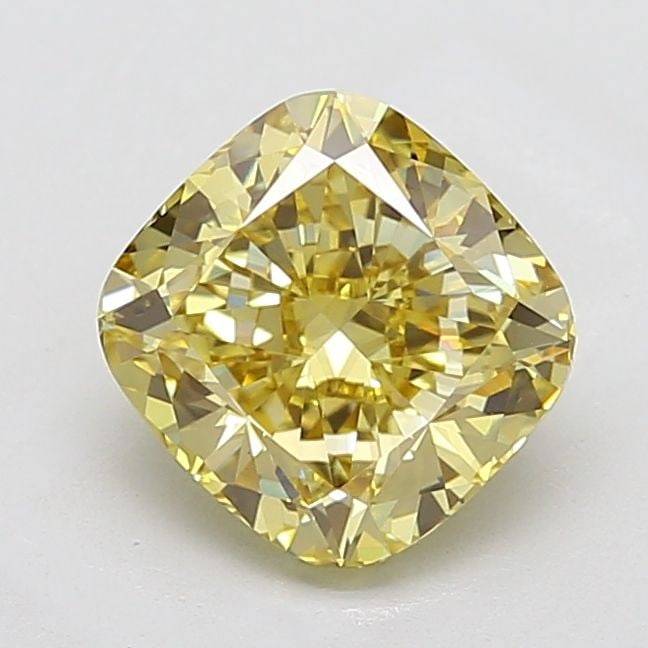 Loose Diamond - CUSHION MODIFIED 3.07ct Fancy Intense Yellow VS1: Loose Diamond - CUSHION MODIFIED 3.07ct Fancy Intense Yellow VS1 Source: This is a real non-mined Diamond that has been grown in a lab Shape: CUSHION MODIFIED Carats: 3.07 Color: Fancy Intense Yellow 