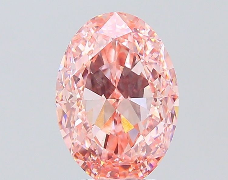 Loose Diamond - OVAL 3.06ct Fancy Vivid Pink VVS2: Loose Diamond - OVAL 3.06ct Fancy Vivid Pink VVS2 Source: This is a real non-mined Diamond that has been grown in a lab Shape: OVAL Carats: 3.06 Color: Fancy Vivid Pink Certification: IGI Video: