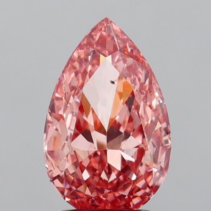 Loose Diamond - PEAR 2.07ct Fancy Vivid Pink VS2: Loose Diamond - PEAR 2.07ct Fancy Vivid Pink VS2 Source: This is a real non-mined Diamond that has been grown in a lab Shape: PEAR Carats: 2.07 Color: Fancy Vivid Pink Certification: IGI Video: