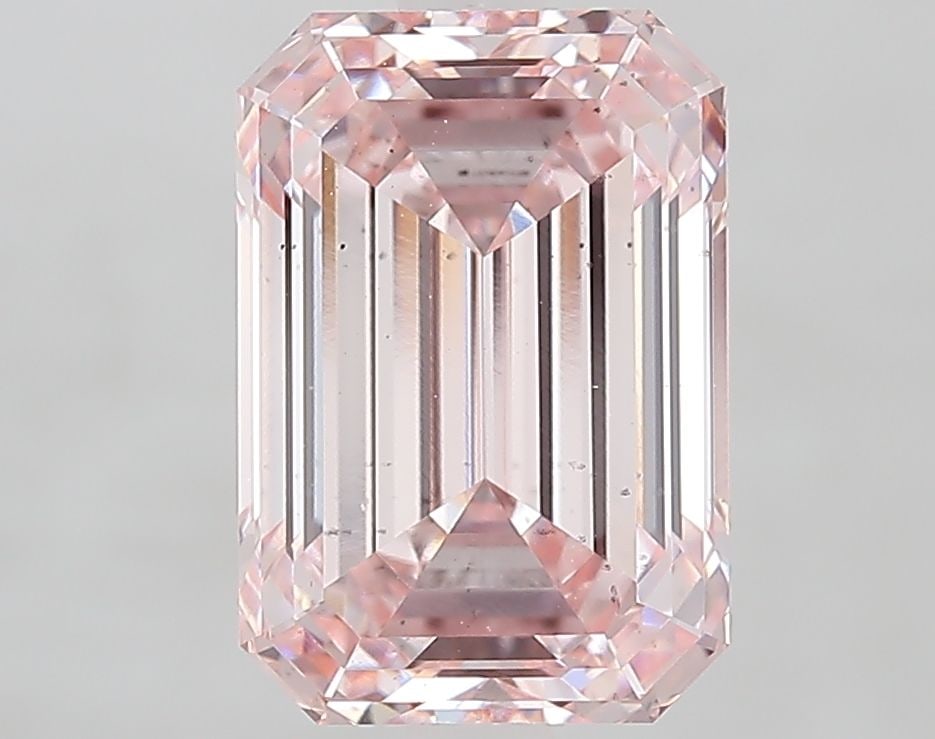 Loose Diamond - EMERALD 3.01ct Fancy Pink VS2: Loose Diamond - EMERALD 3.01ct Fancy Pink VS2 Source: This is a real non-mined Diamond that has been grown in a lab Shape: EMERALD Carats: 3.01 Color: Fancy Pink Certification: IGI Video: