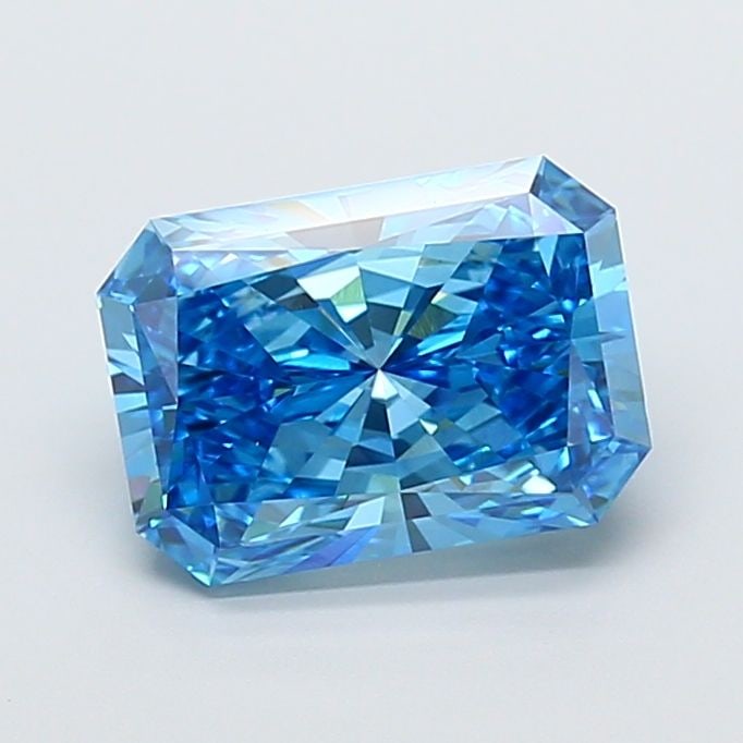 Loose Diamond - RADIANT 4.09ct Fancy Vivid Blue VS1: Loose Diamond - RADIANT 4.09ct Fancy Vivid Blue VS1 Source: This is a real non-mined Diamond that has been grown in a lab Shape: RADIANT Carats: 4.09 Color: Fancy Vivid Blue Certification: IGI Video: