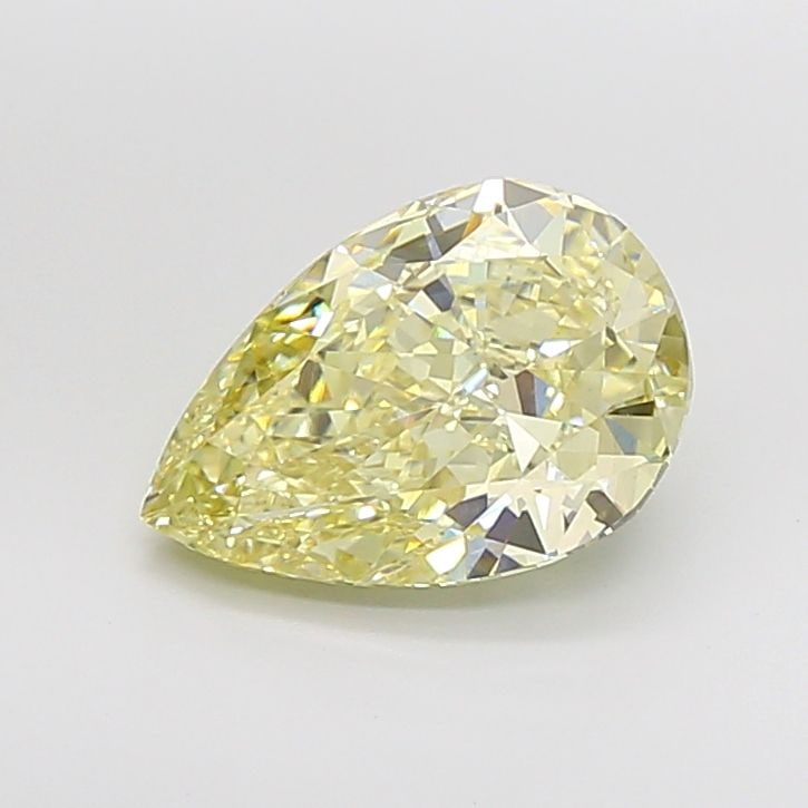 Loose Diamond - PEAR 5.04ct Fancy Yellow VS1: Loose Diamond - PEAR 5.04ct Fancy Yellow VS1 Source: This is a real non-mined Diamond that has been grown in a lab Shape: PEAR Carats: 5.04 Color: Fancy Yellow Certification: IGI Video: