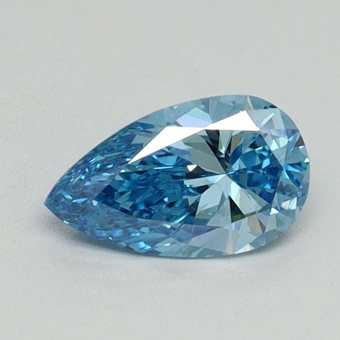 Loose Diamond - PEAR 0.54ct Fancy Blue VVS2: Loose Diamond - PEAR 0.54ct Fancy Blue VVS2 Source: This is a real non-mined Diamond that has been grown in a lab Shape: PEAR Carats: 0.54 Color: Fancy Blue Certification: NONE Video: