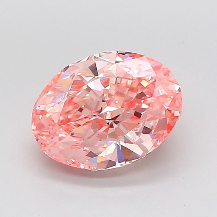 Loose Diamond - OVAL 3.03ct Fancy Intense Pink VVS2: Loose Diamond - OVAL 3.03ct Fancy Intense Pink VVS2 Source: This is a real non-mined Diamond that has been grown in a lab Shape: OVAL Carats: 3.03 Color: Fancy Intense Pink Certification: IGI Video: