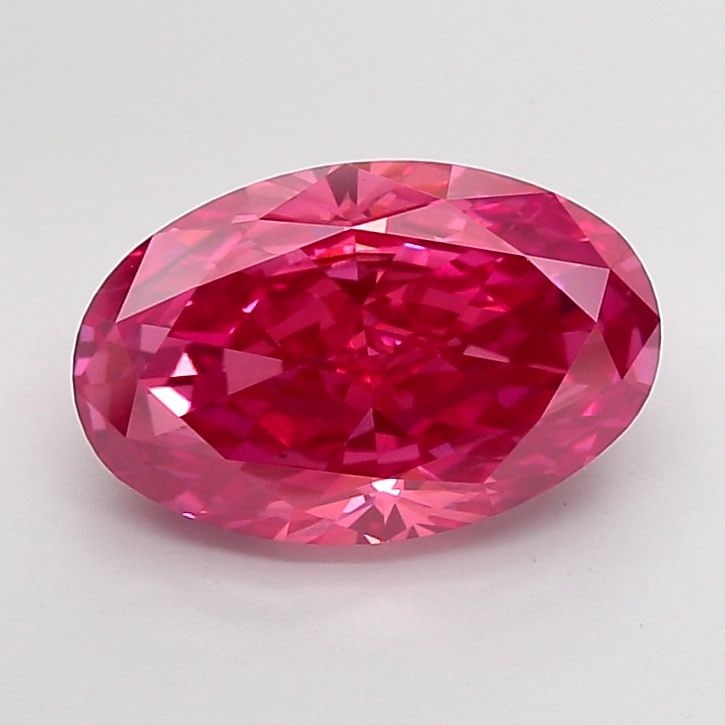 Loose Diamond - OVAL 5.04ct Fancy Vivid Pink VS2: Loose Diamond - OVAL 5.04ct Fancy Vivid Pink VS2 Source: This is a real non-mined Diamond that has been grown in a lab Shape: OVAL Carats: 5.04 Color: Fancy Vivid Pink Certification: IGI Video: