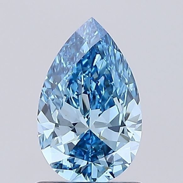 Loose Diamond - PEAR 1.03ct Fancy Vivid Blue VS1: Loose Diamond - PEAR 1.03ct Fancy Vivid Blue VS1 Source: This is a real non-mined Diamond that has been grown in a lab Shape: PEAR Carats: 1.03 Color: Fancy Vivid Blue Certification: NONE Video: