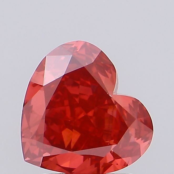 Loose Diamond - HEART 2.0ct Fancy Vivid Red VVS2: Loose Diamond - HEART 2.0ct Fancy Vivid Red VVS2 Source: This is a real non-mined Diamond that has been grown in a lab Shape: HEART Carats: 2.0 Color: Fancy Vivid Red Certification: IGI Video: