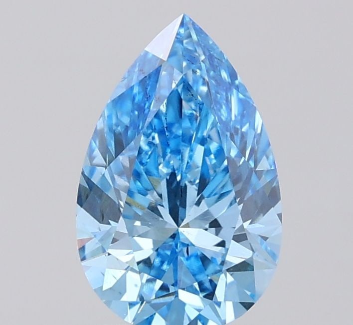Loose Diamond - PEAR 1.71ct Fancy Vivid Blue VS2: Loose Diamond - PEAR 1.71ct Fancy Vivid Blue VS2 Source: This is a real non-mined Diamond that has been grown in a lab Shape: PEAR Carats: 1.71 Color: Fancy Vivid Blue Certification: IGI Video: