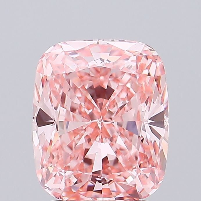Loose Diamond - CUSHION MODIFIED 2.68ct Fancy Vivid Pink VS1: Loose Diamond - CUSHION MODIFIED 2.68ct Fancy Vivid Pink VS1 Source: This is a real non-mined Diamond that has been grown in a lab Shape: CUSHION MODIFIED Carats: 2.68 Color: Fancy Vivid Pink Certific
