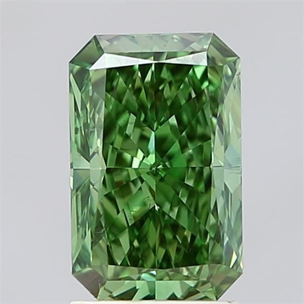 Loose Diamond - RADIANT 2.02ct Fancy Vivid Green SI1: Loose Diamond - RADIANT 2.02ct Fancy Vivid Green SI1 Source: This is a real non-mined Diamond that has been grown in a lab Shape: RADIANT Carats: 2.02 Color: Fancy Vivid Green Certification: IGI Video