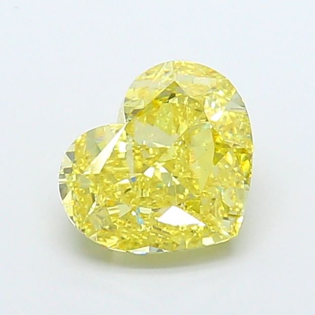 Loose Diamond - HEART 4.19ct Fancy Vivid Yellow VS1: Loose Diamond - HEART 4.19ct Fancy Vivid Yellow VS1 Source: This is a real non-mined Diamond that has been grown in a lab Shape: HEART Carats: 4.19 Color: Fancy Vivid Yellow Certification: IGI Video: