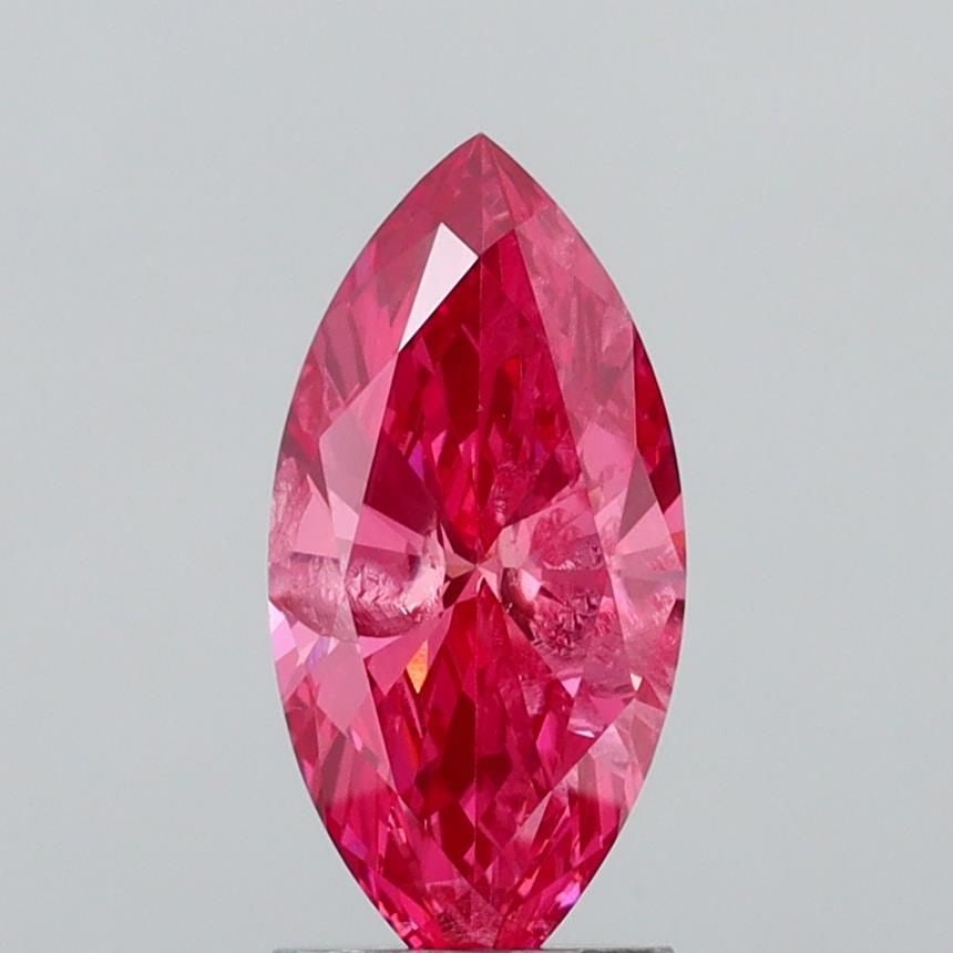 Loose Diamond - MARQUISE 1.65ct Fancy Vivid Pink I1: Loose Diamond - MARQUISE 1.65ct Fancy Vivid Pink I1 Source: This is a real non-mined Diamond that has been grown in a lab Shape: MARQUISE Carats: 1.65 Color: Fancy Vivid Pink Certification: IGI Video:
