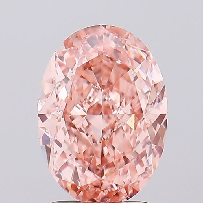 Loose Diamond - OVAL 2.57ct Fancy Intense Pink VS1: Loose Diamond - OVAL 2.57ct Fancy Intense Pink VS1 Source: This is a real non-mined Diamond that has been grown in a lab Shape: OVAL Carats: 2.57 Color: Fancy Intense Pink Certification: IGI Video: