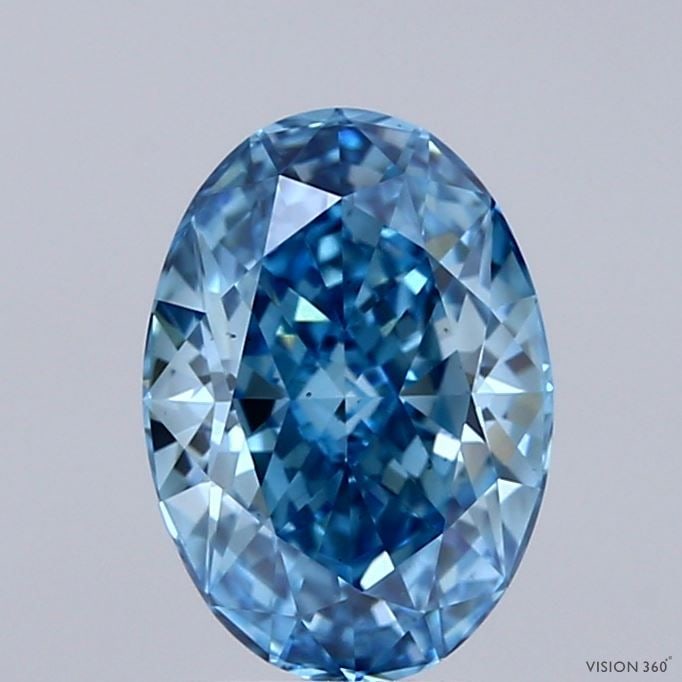 Loose Diamond - OVAL 1.61ct Fancy Vivid Blue VS2: Loose Diamond - OVAL 1.61ct Fancy Vivid Blue VS2 Source: This is a real non-mined Diamond that has been grown in a lab Shape: OVAL Carats: 1.61 Color: Fancy Vivid Blue Certification: IGI Video: