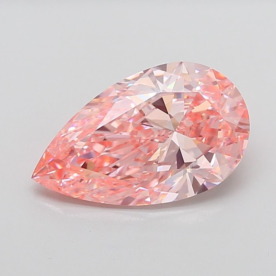 Loose Diamond - PEAR 6.02ct Fancy Vivid Pink VS1: Loose Diamond - PEAR 6.02ct Fancy Vivid Pink VS1 Source: This is a real non-mined Diamond that has been grown in a lab Shape: PEAR Carats: 6.02 Color: Fancy Vivid Pink Certification: IGI Video: