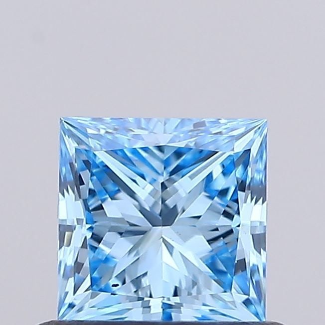 Loose Diamond - PRINCESS 0.51ct Fancy Vivid Blue VS2: Loose Diamond - PRINCESS 0.51ct Fancy Vivid Blue VS2 Source: This is a real non-mined Diamond that has been grown in a lab Shape: PRINCESS Carats: 0.51 Color: Fancy Vivid Blue Certification: NONE Vide