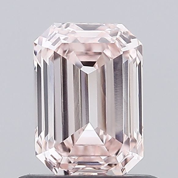 Loose Diamond - EMERALD 0.94ct Fancy Light Pink VVS2: Loose Diamond - EMERALD 0.94ct Fancy Light Pink VVS2 Source: This is a real non-mined Diamond that has been grown in a lab Shape: EMERALD Carats: 0.94 Color: Fancy Light Pink Certification: IGI Video: