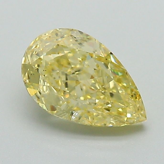 Loose Diamond - PEAR 1.07ct Fancy Intense Yellow VS2: Loose Diamond - PEAR 1.07ct Fancy Intense Yellow VS2 Source: This is a real non-mined Diamond that has been grown in a lab Shape: PEAR Carats: 1.07 Color: Fancy Intense Yellow Certification: IGI Video