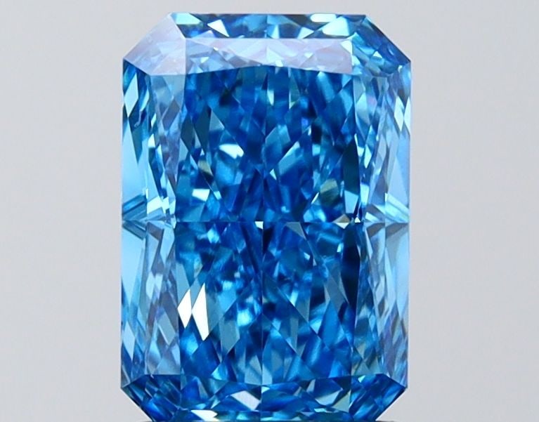 Loose Diamond - RADIANT 2.03ct Fancy Vivid Blue VS1: Loose Diamond - RADIANT 2.03ct Fancy Vivid Blue VS1 Source: This is a real non-mined Diamond that has been grown in a lab Shape: RADIANT Carats: 2.03 Color: Fancy Vivid Blue Certification: NONE Video: