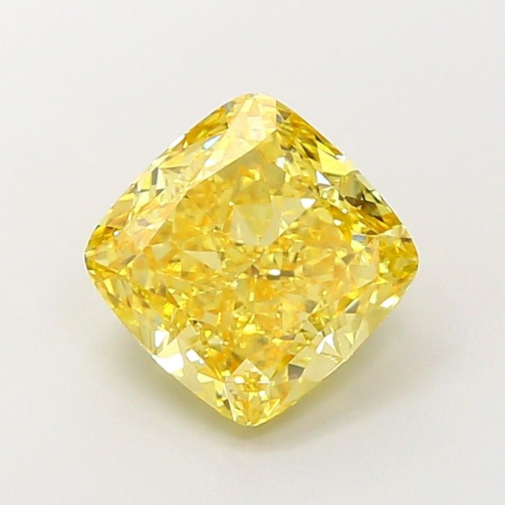 Loose Diamond - CUSHION MODIFIED 3.5ct Fancy Intense Yellow VS1: Loose Diamond - CUSHION MODIFIED 3.5ct Fancy Intense Yellow VS1 Source: This is a real non-mined Diamond that has been grown in a lab Shape: CUSHION MODIFIED Carats: 3.5 Color: Fancy Intense Yellow Ce