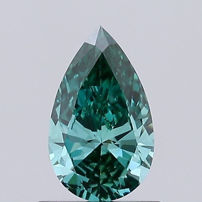 Loose Diamond - PEAR 0.57ct Fancy Vivid Green VVS2: Loose Diamond - PEAR 0.57ct Fancy Vivid Green VVS2 Source: This is a real non-mined Diamond that has been grown in a lab Shape: PEAR Carats: 0.57 Color: Fancy Vivid Green Certification: NONE Video: