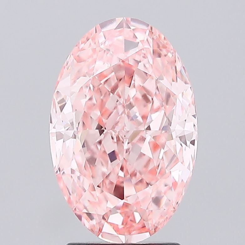 Loose Diamond - OVAL 3.01ct Fancy Vivid Pink VVS2: Loose Diamond - OVAL 3.01ct Fancy Vivid Pink VVS2 Source: This is a real non-mined Diamond that has been grown in a lab Shape: OVAL Carats: 3.01 Color: Fancy Vivid Pink Certification: IGI Video: