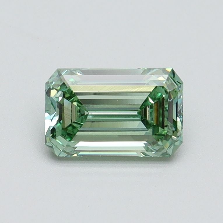 Loose Diamond - EMERALD 0.7ct Fancy Intense Green VVS2: Loose Diamond - EMERALD 0.7ct Fancy Intense Green VVS2 Source: This is a real non-mined Diamond that has been grown in a lab Shape: EMERALD Carats: 0.7 Color: Fancy Intense Green Certification: IGI Vi
