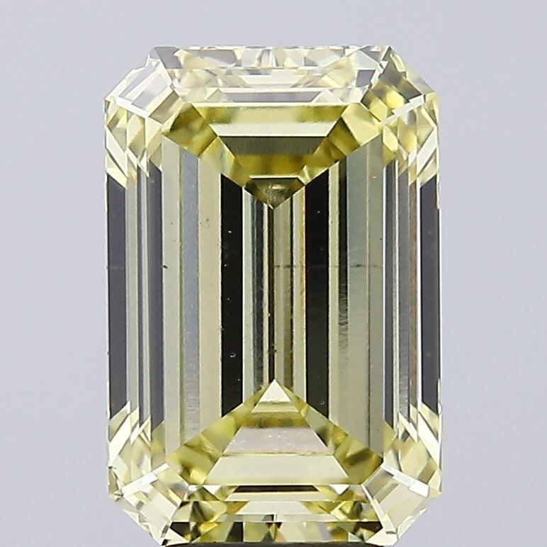 Loose Diamond - EMERALD 5.03ct Fancy Intense Yellow VS2: Loose Diamond - EMERALD 5.03ct Fancy Intense Yellow VS2 Source: This is a real non-mined Diamond that has been grown in a lab Shape: EMERALD Carats: 5.03 Color: Fancy Intense Yellow Certification: NON