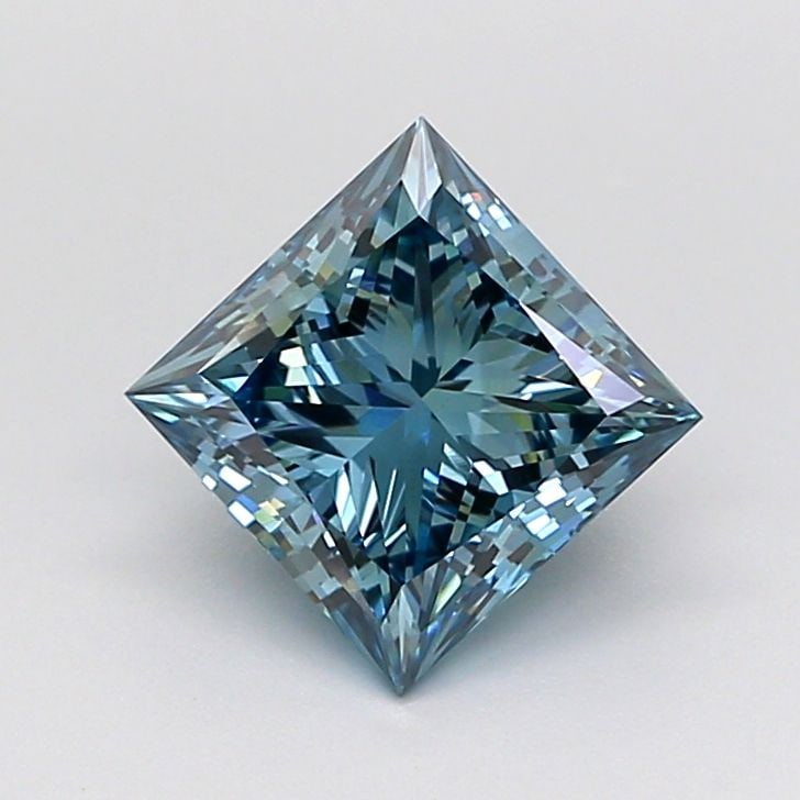 Loose Diamond - PRINCESS 1.59ct Blue VVS2: Loose Diamond - PRINCESS 1.59ct Blue VVS2 Source: This is a real non-mined Diamond that has been grown in a lab Shape: PRINCESS Carats: 1.59 Color: Blue Certification: NONE Video: