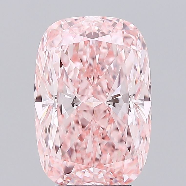 Loose Diamond - CUSHION MODIFIED 3.57ct Fancy Vivid Pink VS1: Loose Diamond - CUSHION MODIFIED 3.57ct Fancy Vivid Pink VS1 Source: This is a real non-mined Diamond that has been grown in a lab Shape: CUSHION MODIFIED Carats: 3.57 Color: Fancy Vivid Pink Certific