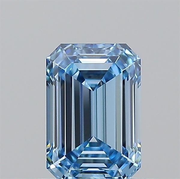 Loose Diamond - EMERALD 0.53ct Fancy Vivid Blue VVS1: Loose Diamond - EMERALD 0.53ct Fancy Vivid Blue VVS1 Source: This is a real non-mined Diamond that has been grown in a lab Shape: EMERALD Carats: 0.53 Color: Fancy Vivid Blue Certification: IGI Video: