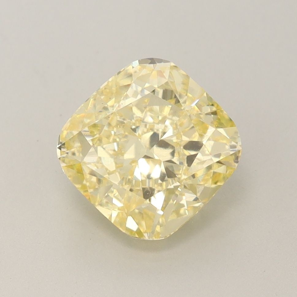 Loose Diamond - CUSHION BRILLIANT 2.31ct Fancy Vivid Yellow VS1: Loose Diamond - CUSHION BRILLIANT 2.31ct Fancy Vivid Yellow VS1 Source: This is a real non-mined Diamond that has been grown in a lab Shape: CUSHION BRILLIANT Carats: 2.31 Color: Fancy Vivid Yellow Ce