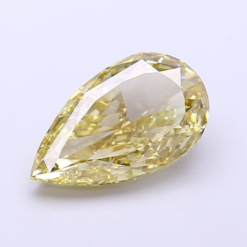 Loose Diamond - PEAR 2.01ct Fancy Vivid Yellow VS1: Loose Diamond - PEAR 2.01ct Fancy Vivid Yellow VS1 Source: This is a real non-mined Diamond that has been grown in a lab Shape: PEAR Carats: 2.01 Color: Fancy Vivid Yellow Certification: NONE Video: