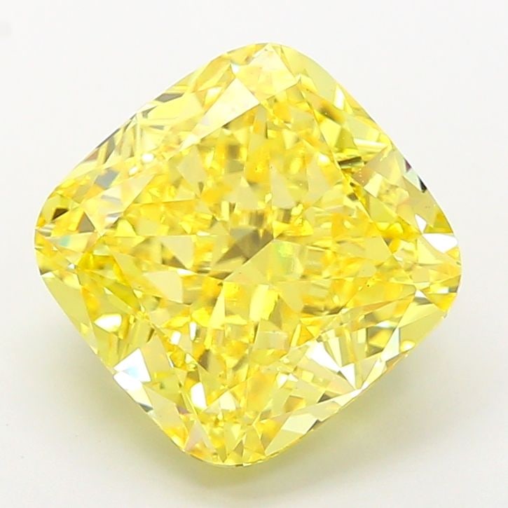 Loose Diamond - CUSHION MODIFIED 7.17ct Fancy Vivid Yellow VS1: Loose Diamond - CUSHION MODIFIED 7.17ct Fancy Vivid Yellow VS1 Source: This is a real non-mined Diamond that has been grown in a lab Shape: CUSHION MODIFIED Carats: 7.17 Color: Fancy Vivid Yellow Cert