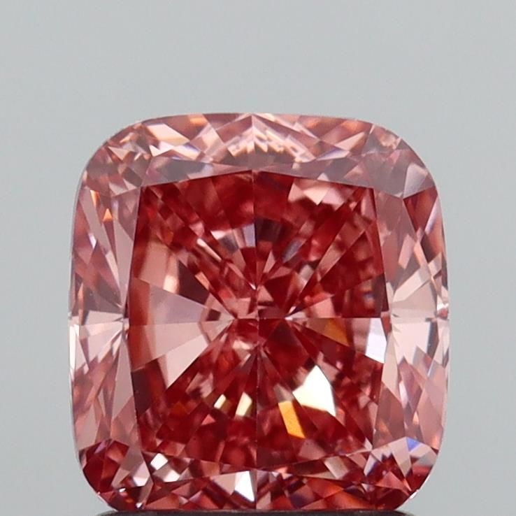 Loose Diamond - CUSHION MODIFIED 1.53ct Fancy Vivid Pink VS1: Loose Diamond - CUSHION MODIFIED 1.53ct Fancy Vivid Pink VS1 Source: This is a real non-mined Diamond that has been grown in a lab Shape: CUSHION MODIFIED Carats: 1.53 Color: Fancy Vivid Pink Certific