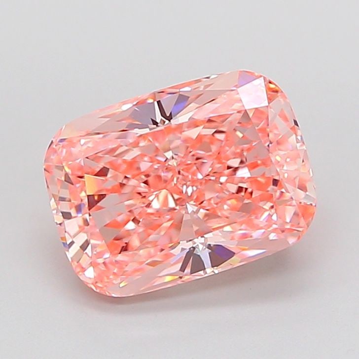 Loose Diamond - CUSHION MODIFIED 3.71ct Fancy Vivid Pink VVS2: Loose Diamond - CUSHION MODIFIED 3.71ct Fancy Vivid Pink VVS2 Source: This is a real non-mined Diamond that has been grown in a lab Shape: CUSHION MODIFIED Carats: 3.71 Color: Fancy Vivid Pink Certifi