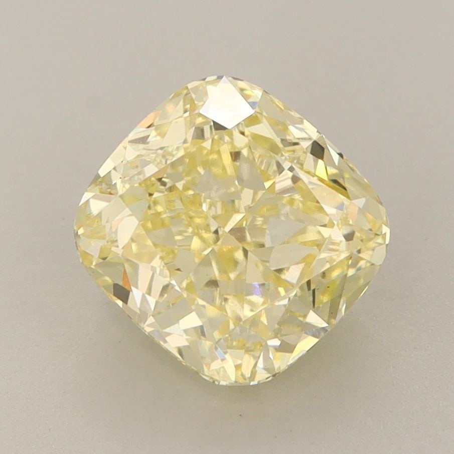 Loose Diamond - CUSHION BRILLIANT 2.58ct Fancy Intense Yellow VVS2: Loose Diamond - CUSHION BRILLIANT 2.58ct Fancy Intense Yellow VVS2 Source: This is a real non-mined Diamond that has been grown in a lab Shape: CUSHION BRILLIANT Carats: 2.58 Color: Fancy Intense Yell