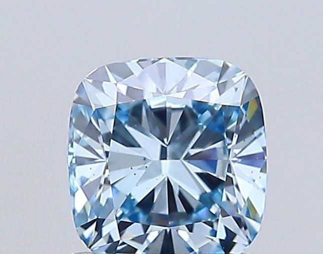 Loose Diamond - CUSHION MODIFIED 1.44ct Fancy Intense Blue VS2: Loose Diamond - CUSHION MODIFIED 1.44ct Fancy Intense Blue VS2 Source: This is a real non-mined Diamond that has been grown in a lab Shape: CUSHION MODIFIED Carats: 1.44 Color: Fancy Intense Blue Cert